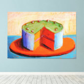 Wayne Thiebaud art style Canvas Afdruk (Insitu (Houten vloer))