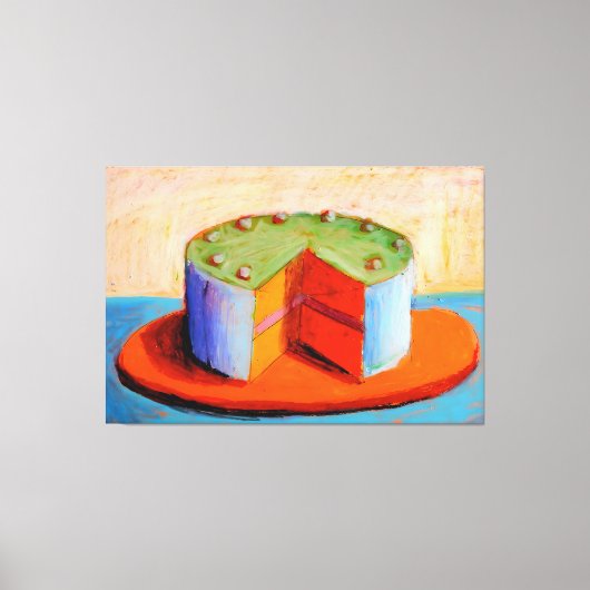 Wayne Thiebaud art style Canvas Afdruk (Voorkant)