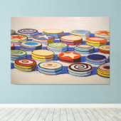 Wayne Thiebaud art style Canvas Afdruk (Insitu (Houten vloer))