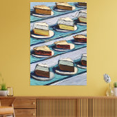 Wayne Thiebaud art work Canvas Afdruk (Insitu (Woonkamer))