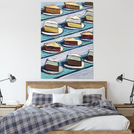 Wayne Thiebaud art work Canvas Afdruk (Insitu (Slaapkamer))