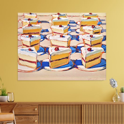 wayne thiebaud canvas afdruk (Insitu (Woonkamer))