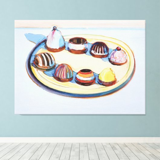 wayne thiebaud canvas afdruk (Insitu (Houten vloer))