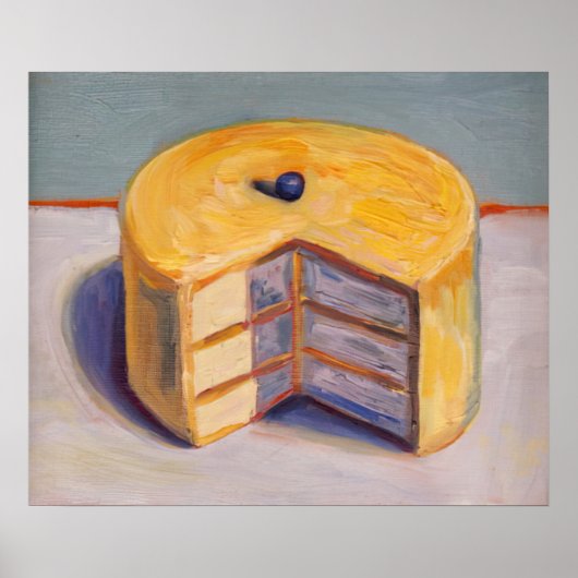 wayne thiebaud - citroentaart 1964 poster (Voorkant)