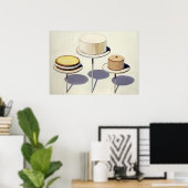 wayne thiebaud - display cakes 1963 poster (Thuiskantoor)