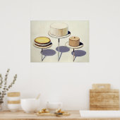 wayne thiebaud - display cakes 1963 poster (Keuken)