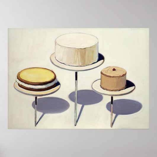 wayne thiebaud - display cakes 1963 poster (Voorkant)