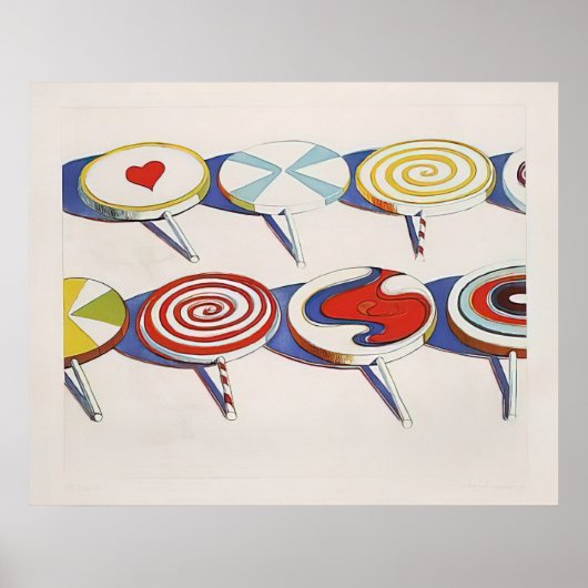wayne thiebaud - grote zuigers 1971 poster (Voorkant)