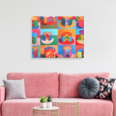 Wayne Thiebaud-kunst Canvas Afdruk (Insitu (Woonkamer))