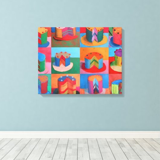 Wayne Thiebaud-kunst Canvas Afdruk (Insitu (Houten vloer))