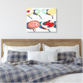 Wayne Thiebaud-kunst Canvas Afdruk (Insitu (Slaapkamer))