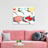 Wayne Thiebaud-kunst Canvas Afdruk (Insitu (Woonkamer))