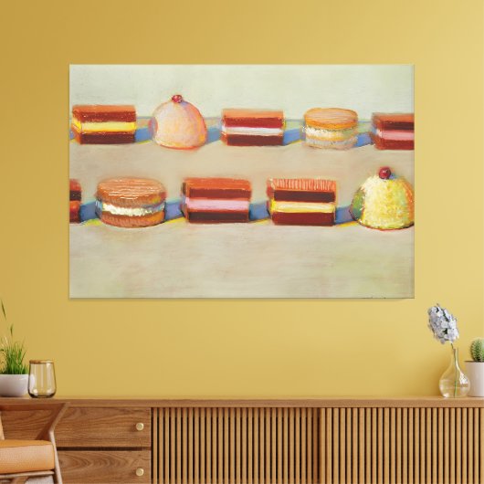Wayne Thiebaud-kunst Canvas Afdruk (Insitu (Woonkamer))