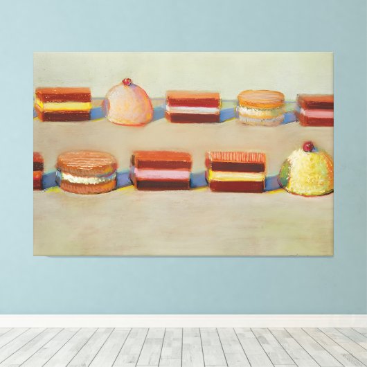 Wayne Thiebaud-kunst Canvas Afdruk (Insitu (Houten vloer))