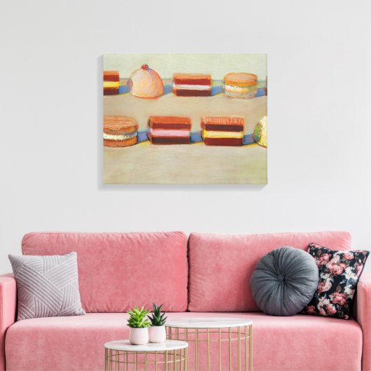 Wayne Thiebaud-kunst Canvas Afdruk (Insitu (Woonkamer))
