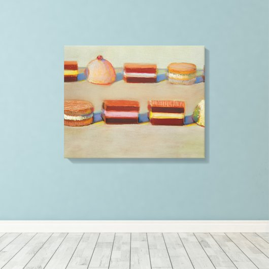 Wayne Thiebaud-kunst Canvas Afdruk (Insitu (Houten vloer))