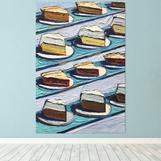 Wayne Thiebaud kunstwerk Canvas Afdruk (Insitu (Houten vloer))