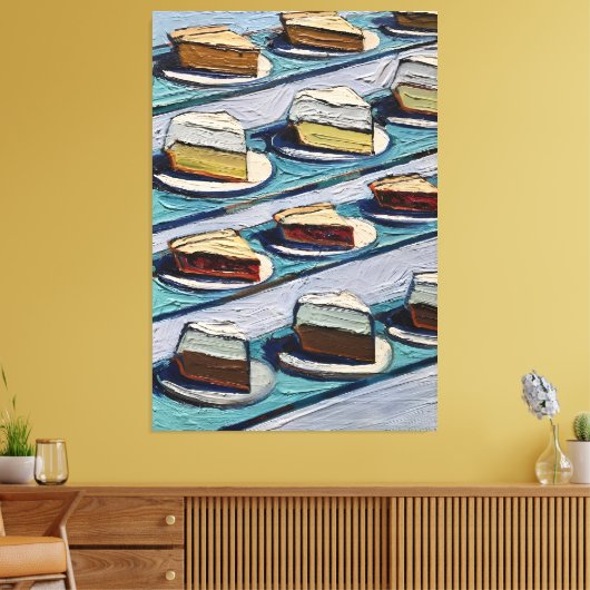 Wayne Thiebaud kunstwerk Canvas Afdruk (Insitu (Woonkamer))