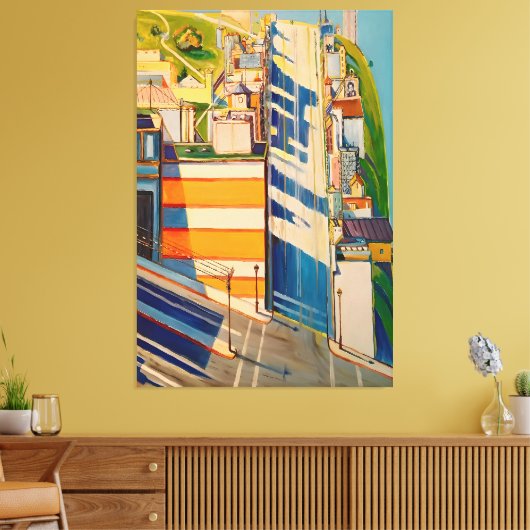 Wayne Thiebaud painting Canvas Afdruk (Insitu (Woonkamer))