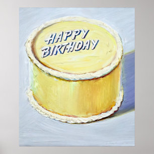 wayne thiebaud - verjaardagstaart 1975 poster
