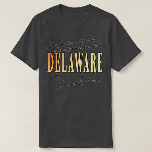 Waynes World hem in Delaware T-shirt (Design voorkant)