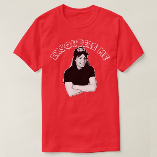 Waynes World perst me uit T-shirt (Design voorkant)