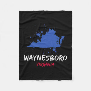 Waynesboro Virginia Va verfspatten vakantie aanden Fleece Deken