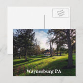 Waynesburg PA Briefkaart (Voorkant / Achterkant)
