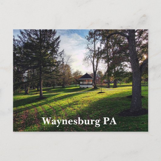 Waynesburg PA Briefkaart (Voorkant)