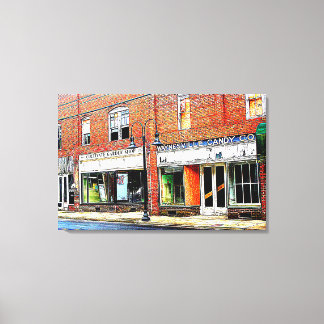 Waynesville Candy - Frog Level na Helene Canvas Afdruk