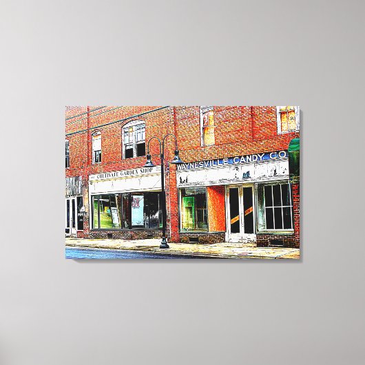 Waynesville Candy - Frog Level na Helene Canvas Afdruk (Voorkant)