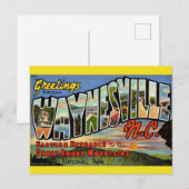 Waynesville Great Smoky Mountains Briefkaart (Voorkant / Achterkant)