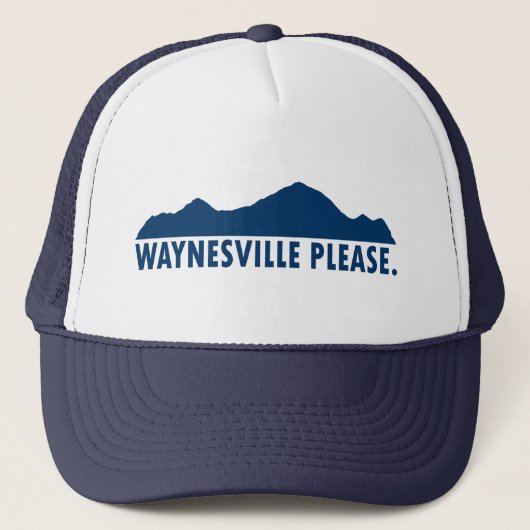 Waynesville North Carolina Alsjeblieft Trucker Pet (Voorkant)