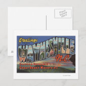 Waynesville, North Carolina - Large Letter Scene Briefkaart (Voorkant / Achterkant)
