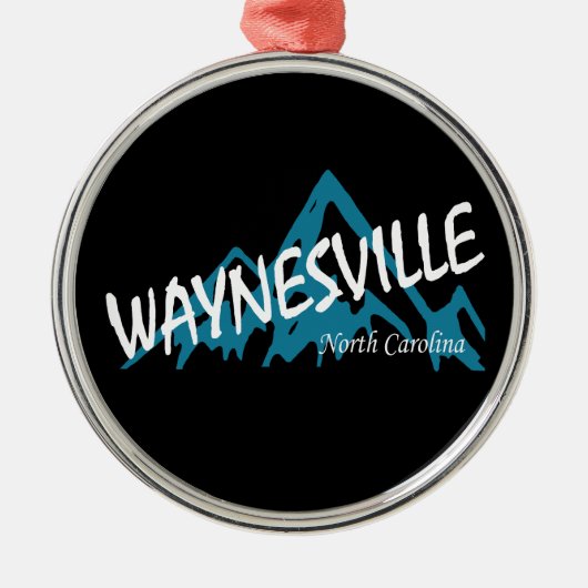 Waynesville North Carolina Mountains Metalen Ornament (Voorkant)