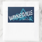 Waynesville North Carolina Mountains Rechthoekige Sticker (Tas)