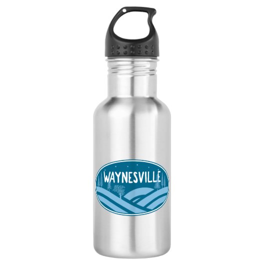 Waynesville North Carolina Outdoors Waterfles (Voorkant)