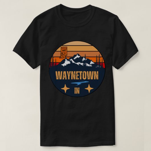 Waynetown, Indiana T-shirt (Design voorkant)