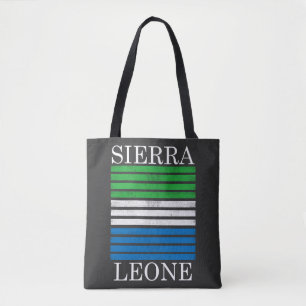 WAYout Arts Freetown Sierra Leone Stripes Flag Tote Bag