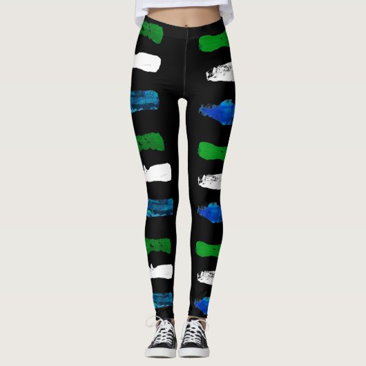 WAYout Arts Sierra Leone-markering tekens Leggings (Voorkant)