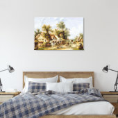 Wayside Inn Canvas Afdruk (Insitu (Slaapkamer))