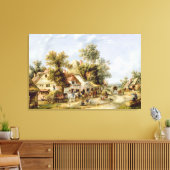 Wayside Inn Canvas Afdruk (Insitu (Woonkamer))