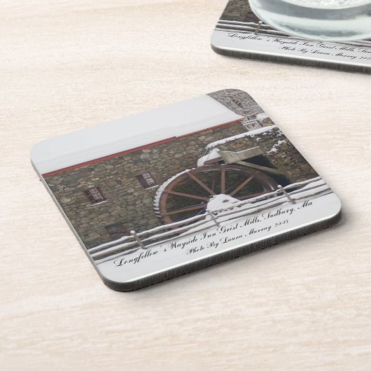 Wayside Inn Gristmill, Sudbury Ma Bier Onderzetter (Linkerzijde)