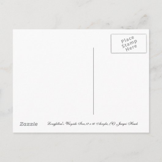 Wayside Inn - Uitnodiging van Longmeens Briefkaart (Achterkant)