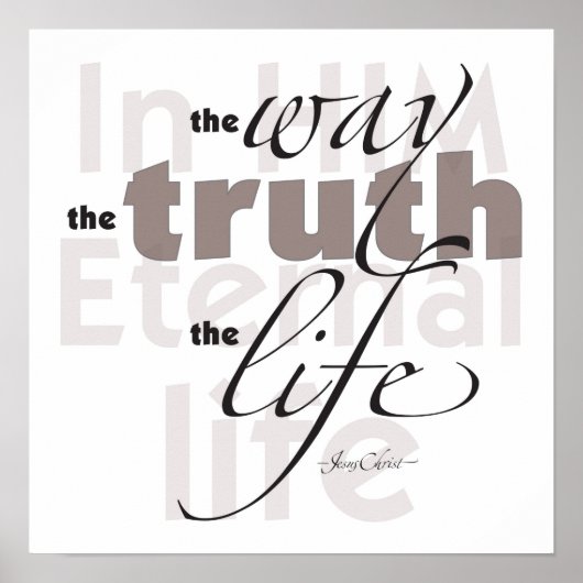WayTruthLife Poster (Voorkant)