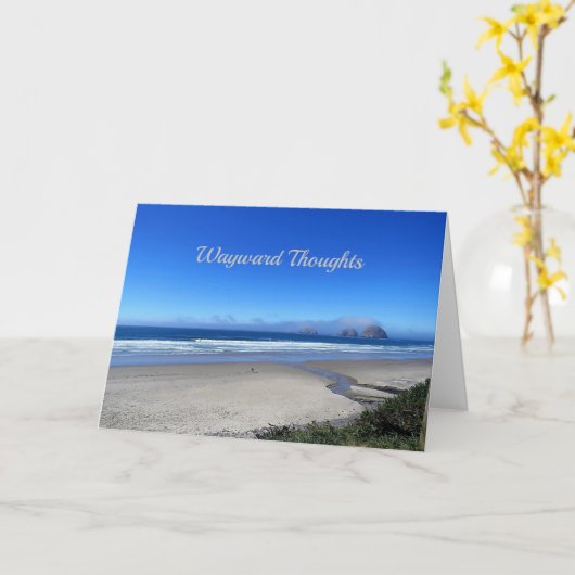 Wayward Thoughts, een gedicht van wonderen Kaart (Gele Bloem)