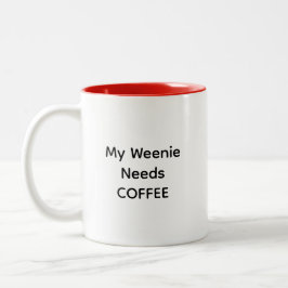 Wayward Weenies - Mug Tweekleurige Koffiemok