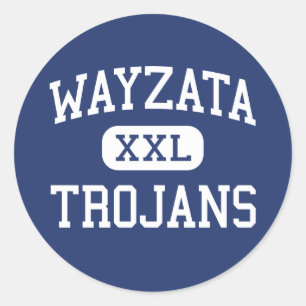 Wayzata - Trojaanse paarden - Hoog - Minneapolis Ronde Sticker