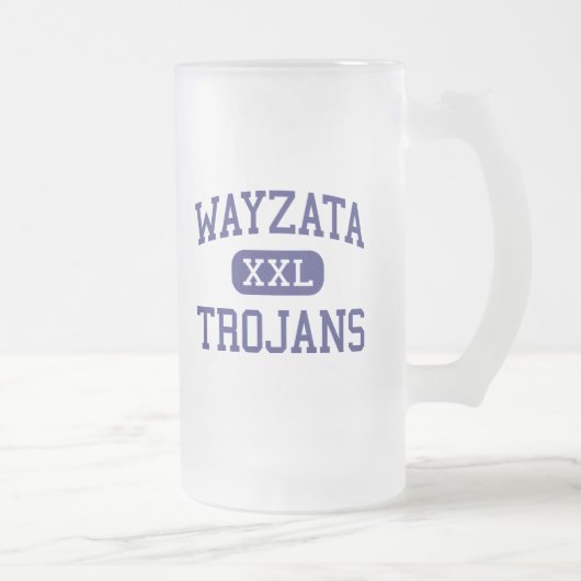 Wayzata - Trojans - High - Minneapolis Minnesota Matglas Bierpul (Rechts)