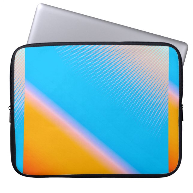 wazig afbeelding met verloopkleuren in abstract laptop sleeve (Voorkant)